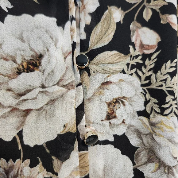 Floral Feminine Ruffle Festival Summer Autumn Dress Size 2 EVERNEW Bold Print - Picture 5 of 8